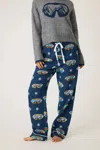 Pj Salvage Ski You Later Flannel Pant In Navy In Blue
