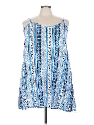 Pre-owned Pj Salvage Sleeveless Blouse In Blue