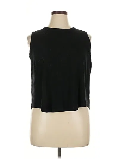 Pre-owned Pj Salvage Sleeveless Top Black Halter Neckline Tops