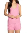 Pj Salvage Slounge Sleep Short Set Lounge In Pink Lilac In Multi