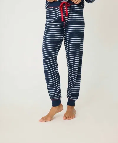 Pj Salvage Snowflake Kiss Jammie Pants In Midnight In Blue