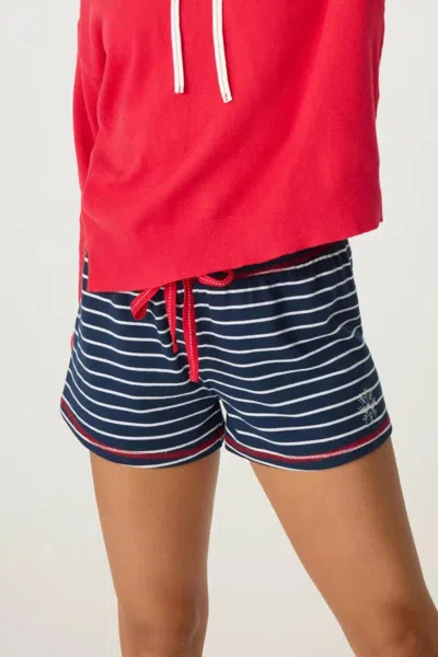 Pj Salvage Snowflake Kisses Shorts In Blue