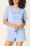 Pj Salvage Softee Short Pajamas In Blue