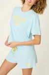 Pj Salvage Softee Short Pajamas In Light Blue