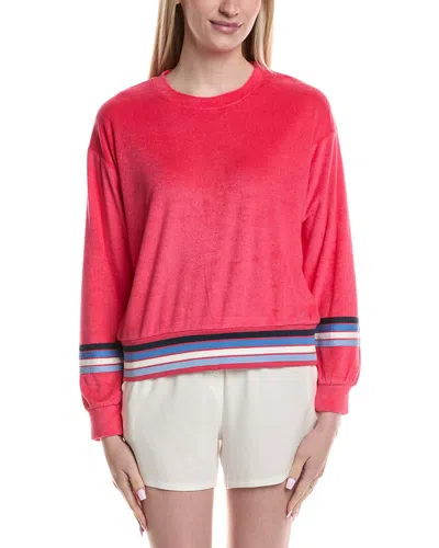 Pj Salvage Spor Stripe Top In Pink
