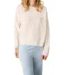 Pj Salvage Spread Love Long Sleeve Sweater In Oatmeal In White