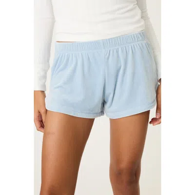 Pj Salvage Spread Love Pajama Shorts In Bluestone