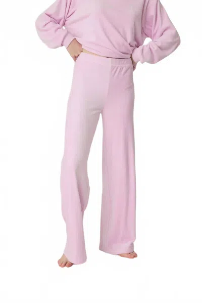 Pj Salvage Spread Love Velour Pants In Lilac In Pink