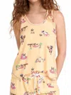 Pj Salvage Spring Break Tank In Yellow Mist In Neutral