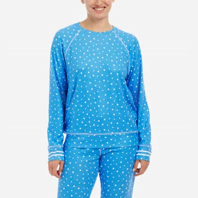 Pj Salvage Star Long Sleeve Top In Tranquil Blue