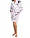 Pj Salvage Stars Cozy Plush Robe In Light Gray In White