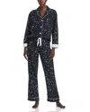 Pj Salvage Espresso Martini Flannel Pajama Set In Slate