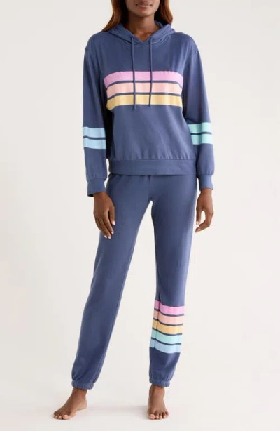 Pj Salvage Stripe Pajama Joggers In Blue