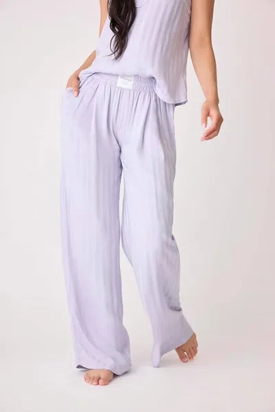 Pj Salvage Sunday Sateen Pants In Soft Orchid In Multi