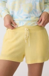 Pj Salvage Sunshine Fields Waffle Knit Pajama Shorts