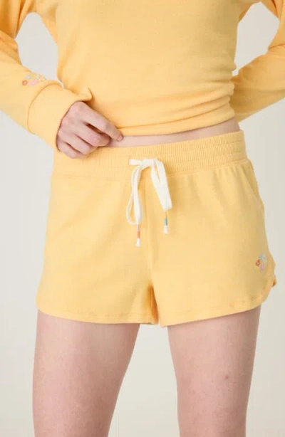 Pj Salvage Sunshine Mind Pajama Shorts In Sunlight