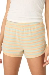 Pj Salvage Sunshine Mind Pajama Shorts In Yellow Multi