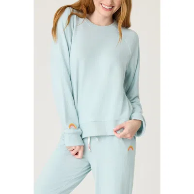 Pj Salvage Sunshine Mind Sweatshirt In Dusty Blue