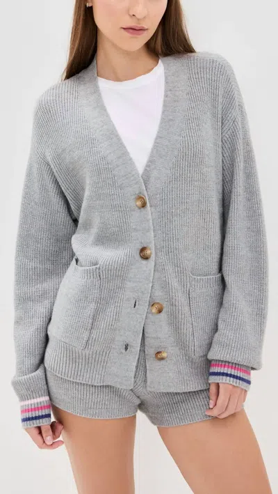 Pj Salvage Sweater Weather Cardigan In Heather Grey