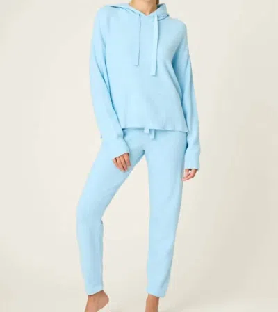 Pj Salvage Sweater Weather Pants Set In Light Sky In Blue