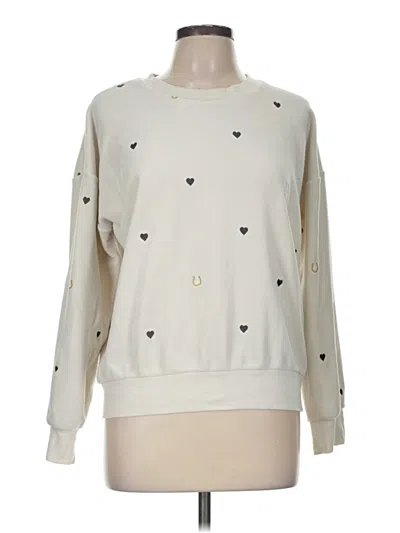 Pre-owned Pj Salvage Sweatshirt In Ivory