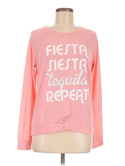 Pre-owned Pj Salvage Sweatshirt In Pink