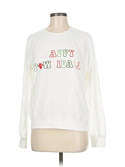 Pre-owned Pj Salvage Sweatshirt In White