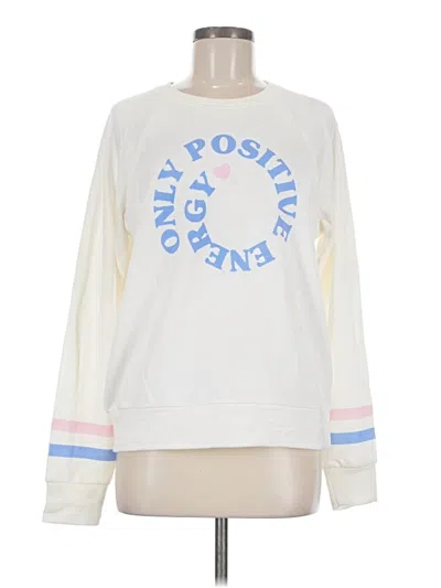 Pre-owned Pj Salvage Sweatshirt In White