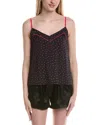 Pj Salvage Sweet Dreams Cami Shirt In Black
