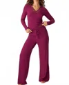 Pj Salvage Sweet Dreams Pajama Set In Bordeaux In Purple