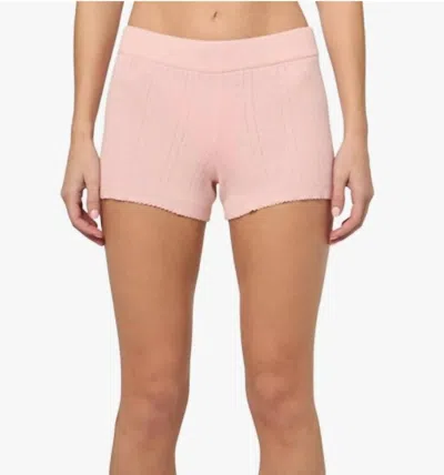 Pj Salvage Sweetheart Pointelle Shorts In Pale Pink