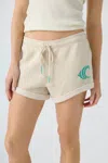 Pj Salvage Tahitian Tropics Shorts In Stone In White