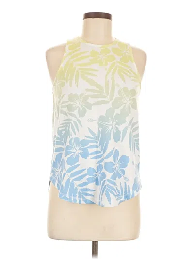 Pre-owned Pj Salvage Tank Top Blue Halter Neckline Tops
