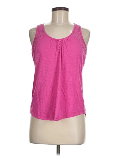Pre-owned Pj Salvage Tank Top Pink Halter Neckline Tops