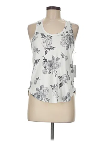 Pre-owned Pj Salvage Tank Top Silver Halter Neckline Tops