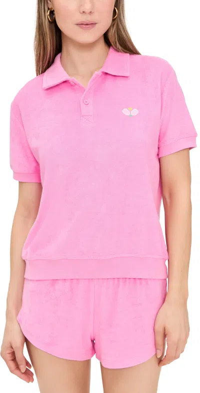 Pj Salvage Terry Polo Bubblegum