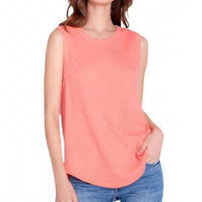 Pj Salvage Textured Basics Tank In Coral In Pink