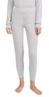 Pj Salvage Textured Essentials Pants Heather Grey In Heather Grey