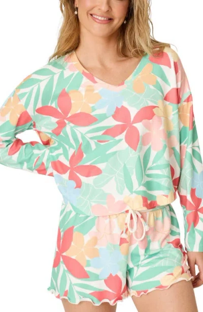 Pj Salvage The Coast Club Jersey Pajama Top In Multi