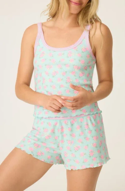 Pj Salvage Thermal Pajama Camisole In Green