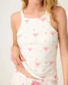 Pj Salvage Tini Time Tank Top In Ivory In Multi