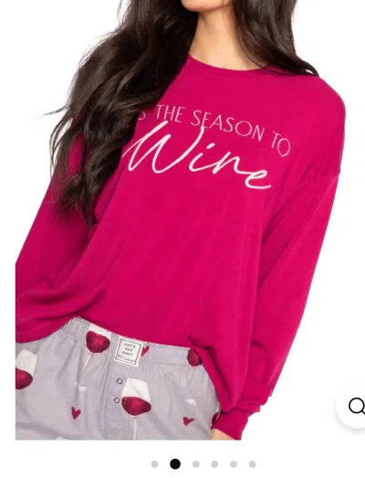 Pj Salvage Tis The Season To Wine Top In Crimson In Pink