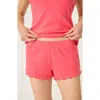 Pj Salvage Tropical Pajama Shorts In Raspberry