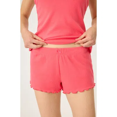Pj Salvage Tropical Pajama Shorts In Raspberry