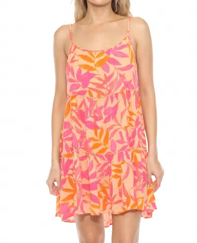 Pj Salvage Tropical Punch Lounge Dress In Orange Crush In Multi