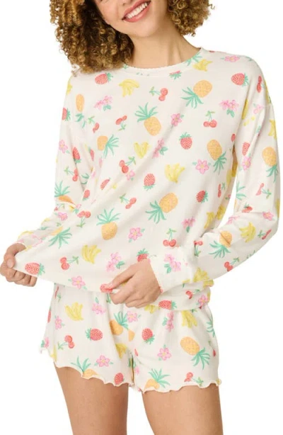 Pj Salvage Viva La Vida Jersey Pajama Top In Multi