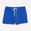 PJ SALVAGE WAFFLE KNIT LOUNGE SHORT IN ROYAL BLUE
