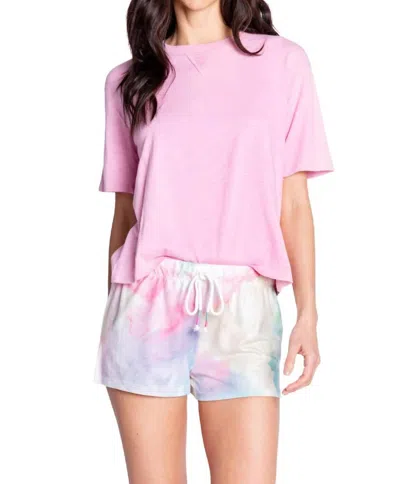 Pj Salvage Watercolor Expressions Lounge Shorts In Multi