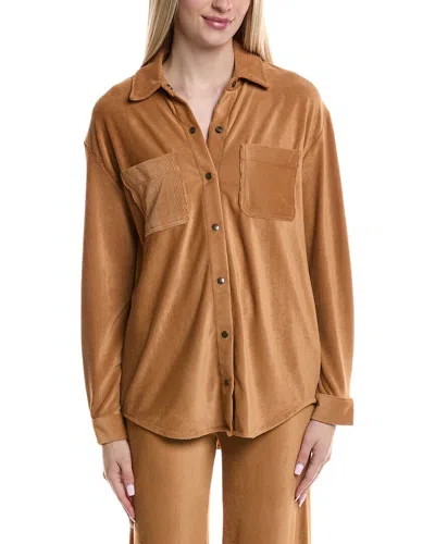 Pj Salvage Winter Corduroy Top In Brown