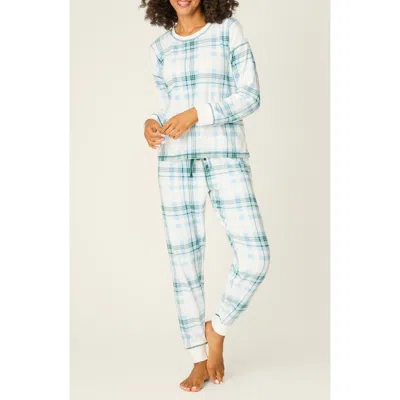 Pj Salvage Winter Land Plaid Thermal Velour Pajamas In Multi
